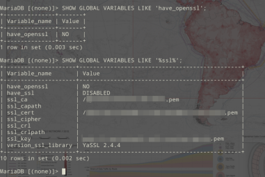 Default MDB Install SSL status